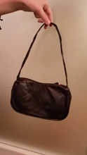 Bolso de piel sintética suave para mujer, bolsa de hombro pequeña de diseño a la moda, Color sólido Retro, Color púrpura