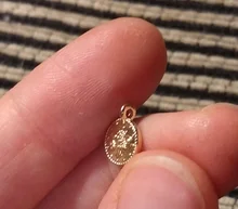 Eruifa-Mini Moneda de 8mm, colgante de aleación de Zinc chapado en oro/plata, joyería, collar, pulsera, pendientes, 2 colores, 20 Uds.