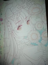 El reino de las niñas Anime Avatar dibujado a mano libro de colorear dibujos animados Loli acuarela pintura libro de técnicas