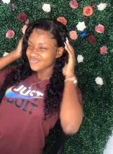 13x4 rizado profundo transparente frente de encaje pelucas de cabello humano rizado brasileño pelucas de cabello humano Pre arrancado Peluca de encaje onda profunda peluca