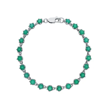 

Silver Bracelet with agate sunlight sample 925