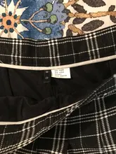 Skirt Knee-Length High-Waist Fall/winter Women's A-Line Above Folded New