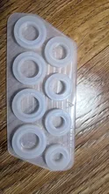 8 Uds molde de silicona de anillo de tamaños surtidos para joyería de resina molde de fundición de resina tamaño de EE. UU. 5-12