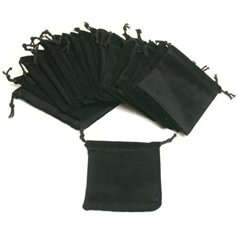 Sheepsew 20 Orologio Da Tasca In Velluto Nero E Gioielli Con Coulisse Sacchetti Regalo 3 "Sacchetti Per Gioielli Borsa Per Bomboniere Bomboniere