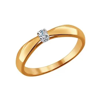 

Sokolov gold diamond engagement ring, fashion jewelry, 585, women's male
