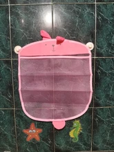 Baño juguetes para niños y bebés ordenado de almacenamiento de bolsa de ventosa baño bañera muñeca colgando bolsa baño cesta de juguete bolsa de red de almacenaje juguete de agua