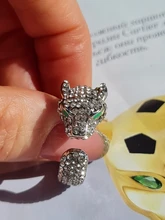 FDLK-Anillo de leopardo con incrustaciones de cristal para mujer, sortija Unisex con personalidad, regalo de joyas de fiesta