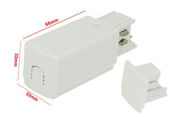 

Kit power connector and terminal closure white color for guide rail three phase CB40103