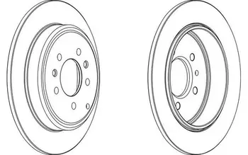 

FERODO Rear brake disc for PEUGEOT 607
