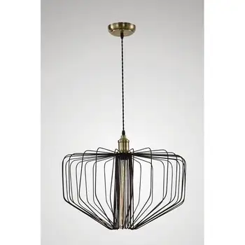

Pendant lamp leather satin + Black