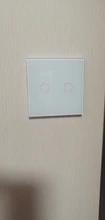 Wall-Lamp Light-Switch Glass-Panel Crystal 1gang Single-Control UBARO White Standard