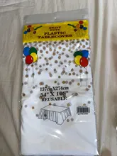 Mantel dorado desechable para decoración de fiesta de cumpleaños, mantel de plástico con puntos dorados, suministros de decoración para niños