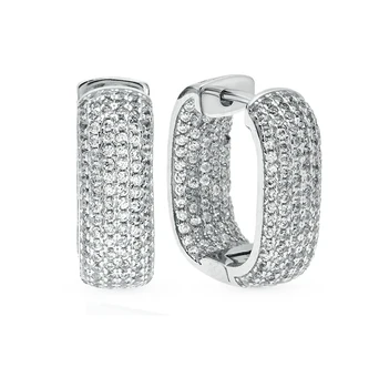 

Silver earrings with cubic zirconia sunlight sample 925