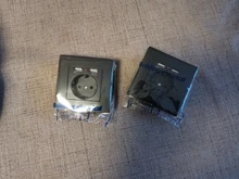 Eu-Power-Socket-Socket Pc-Panel Wall SRAN 250V Smart Dual Home-16a with USB for 5V 2A