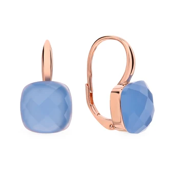 

Silver earrings with alpanite sunlight sample 925