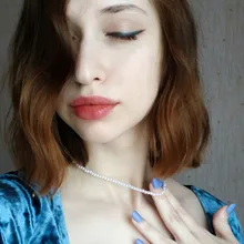 Collar con colgante de concha de amor para mujer, gargantilla de cadena de perlas Simple de 6MM de estilo Vintage, joyería de moda al por mayor