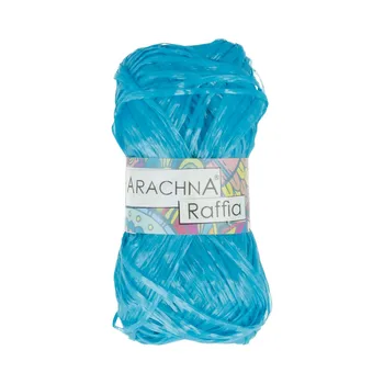 

Yarn "arachna" "raffia" 100% polypropylene 50g 200 m ± 12 m №24 blue-green