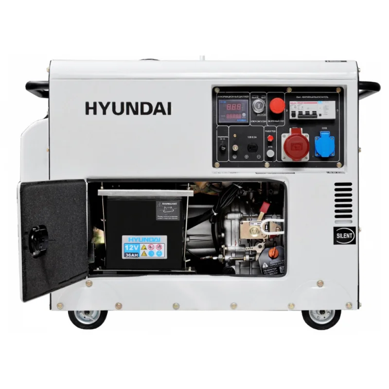 Генератор дизельный Hyundai DHY 8000SE-3 380В/220В 5.5кВт | Обустройство дома