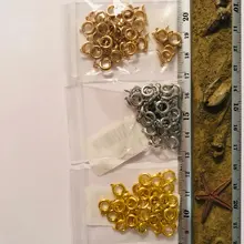 30 unids/lote de cierre de anillo de resorte dorado con anillo de salto abierto, cierre de joyería para cadena, collar, pulsera, conectores, fabricación de joyas