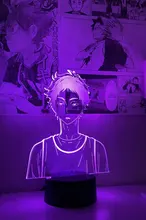 Led-Night-Light Table-Lamp Hinata-Figure Manga Gadget Bedroom-Decor Acrylic Anime Haikyuu