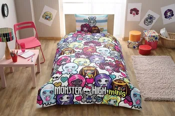 

100% Cotton Licensed Single Monster High Mini Duvet Cover Set Bedding Duvet Cover Set for kids children toddler, boy or girl