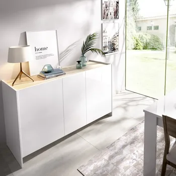 

Lounge sideboard in kit of 3 doors model KLOE natural and white color
