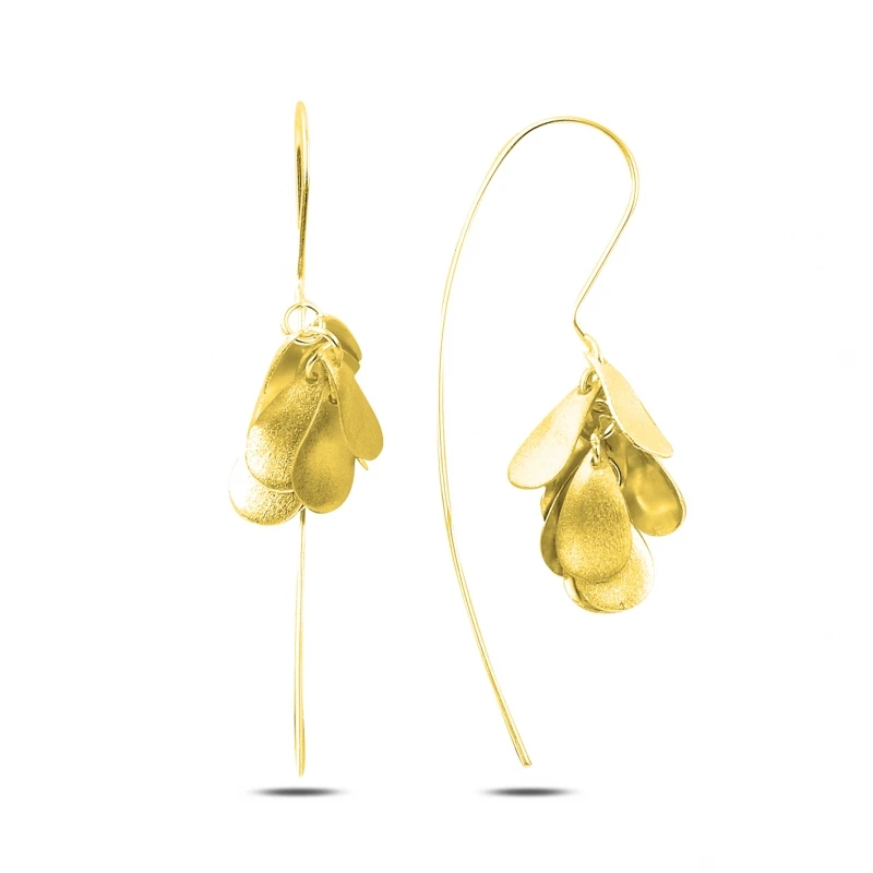 

Armagano Dangle Drop Matte Textured Earrings