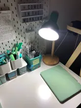 Desk-Lamp Eye-Protection Wooden Bedroom Reading LED Home-Decor Living-Room Creative Nordic