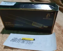 Agujas de Microblading de 20 piezas mm, aguja de tatuaje duro de 12/14CF/18U para máquina de bordado 3D permanente, maquillaje de cejas, Nano cuchillas, 0,2mm