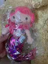 Muñeco de felpa de dibujos animados, almohada de sirena humanoide, cómoda, 30cm