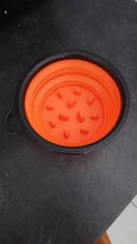 Tazón de comida lenta para perros, cuencos plegables de silicona para mascotas, tazón portátil de viaje para perros, plato de desarrollo interesante, 1000ML