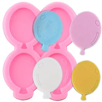 

Balloon Silicone Mold Baby Birthday Cake Border Fondant Decorating Tools Cupcake Topper Molds DIY Candy Chocolate Gumpaste Mould