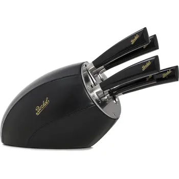 

Berkel - SENSE NERO Ceppo 5 coltelli Elegance Acciaio Manico Nero