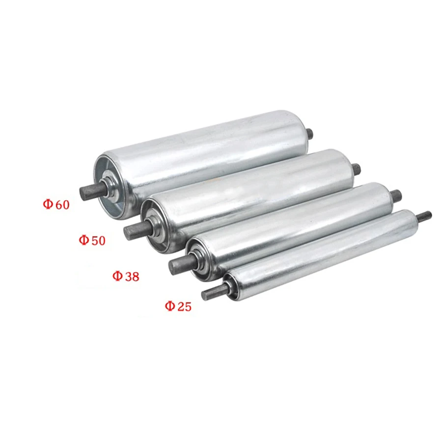 Transportador de Rolos de Gravidade Galvanizada Rolo sem Alimentação 25 28 50 60×200 300 400 500 1pc