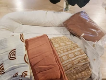 Cuna de tela de algodón para recién nacido, con cojín, portátil, para niños pequeños, nido de bebé, 75x45cm