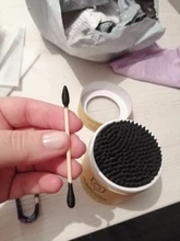 200 unids/caja de hisopo de algodón palos de madera suave de algodón de limpieza de orejas tampones Microbrush Cotonete pampons salud y belleza.