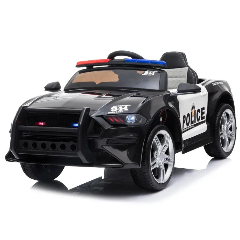 Coche de policía ATAA - Coche eléctrico infantil para niños batería 12v con mando control remoto