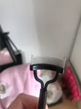 Separador de Peine de pestañas negro, maquillaje, rímel, rizador de pestañas, peine, cepillo de cejas, herramienta de aseo, herramienta AR1