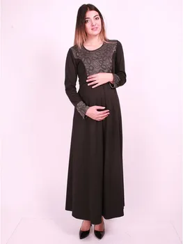 

Ellipse Pattern Hijab Pregnant Dress