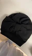 Gorro de algodón para bebé recién nacido, gorro para bebé recién nacido, Top con lazo, accesorios de fotografía recién nacido, turbante