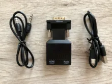 Converter Cables Monitor Audio-Adapter HDTV PS3 VGA Hdmi-Compatible Rankman Laptop Female