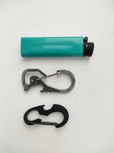 Abrebotellas de metal con hebilla en forma de D multifuncional, gancho de resorte, colgante rápido, portátil, para exteriores, con llavero