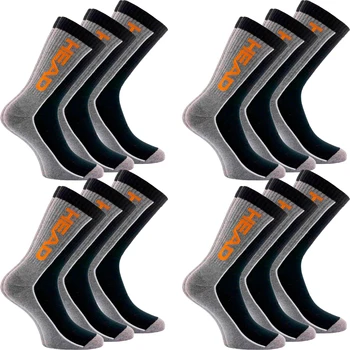 

HEAD 6/12 pairs of long socks made in 100% cotton gray and black