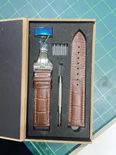 Correas de reloj de piel auténtica de 18mm, 20mm, 22mm y 24mm para Tissot Seiko