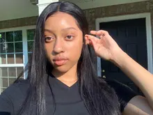 Pelucas de cabello humano con encaje Frontal transparente HD para mujer, prearrancado, 180%, 13x4, peluca recta brasileña, cabello Remy Pizazz