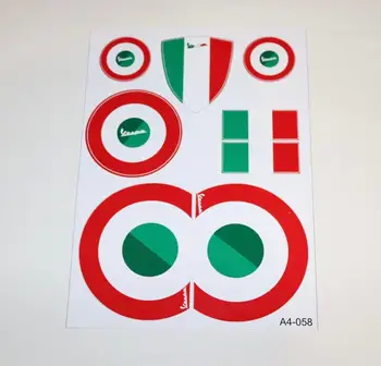 

Vespa Motorcycle Sticker Set 8 Pieces