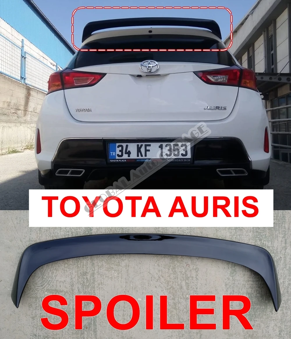 Alerón de coche Toyota Auris 2016 2017 2018 2019 2020 alerones de alerón para techo de Accesorios Negros|Alerones y alas| - AliExpress