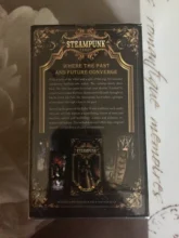 Cartas de Tarot de estilo clásico, cartas de Tarot de oráculo dorado, Art Nouveau, The Green Witch, Thelema celta Universal Steampunk, juegos de mesa, 200