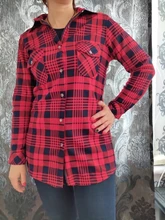 Plaid Shirt Tops Check Blouse Velvet Warm Long Winter Women's Blusas Female Full-Sleeve