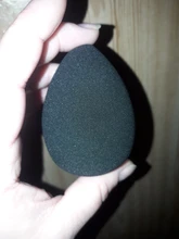 Aplicador de maquillaje negro, esponja supersuave, licuadora de polvo, base suave, contorno, difuminado